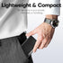 Padike Business Card Holder Case Professional PU Leather & Stainless Steel Multi Wallet Credit Card ID Case for Men &