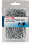 Officemate Standard #2 Vinyl Coated Paper Clips, Translucent Silver, 200 Count Pack (97214)