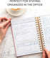 Lamare A5 Meeting Notebook for Work Organization, 220 Pages, Note Taking Planner for 100+ Meetings, 8.5x6”