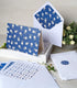 T&M Quality Designs LLC 100 5 Set, 4 6 Inch All Occasion Assorted Blank Cards Blue Pattern Designs Stationery
