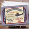 The Card Zoo Blue & Red Boarding Pass Plane Party Thank You Cards