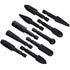Yakamoz 10Pcs 1/4 Inch Hex Shank Rotary Rasp File Set - Wood Carving Burrs Drill Bits for Wood Polishing