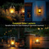 FriutShine 2 Pack) Solar Lantern Outdoor Indoor Use Hanging Solar Lights with Realistic Flickering Flameless Candle