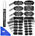Chalkboard Labels for Jars, 162pcs Waterproof Reusable Stickers with Erasable Liquid Chalk Marker