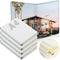 Zonon 4 Pcs Sublimation Journal Blank Notebooks, A6 A5 A4, 190 Pages Thick Faux Leather for Office Supplies