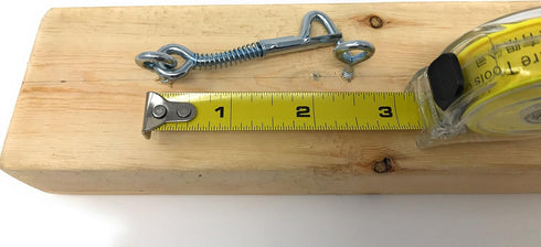 MI MADOL IMPORTS, LLC MADOL Safety Hook and Eye Latch, Zinc, 2 Inch 5 Pack