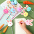 Zhehao 50 Pcs Pom Pom Fluffy Pen, Cute Fur Bunny Pen, Colorful Novelty Pens, Black Ink Cartoon Ballpoint Pens for