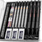 Nicpro 3 Pack 2mm Mechanical Pencils Set with Case, 33 Graphite Lead Refills, 36 Colored Lead, Erasers, Heavy Duty