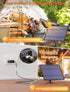 25FT Dimmable 3 10+1 G40 Bulbs Larkvue Solar String Lights Outdoor with Remote, Waterproof Modes Patio Lights with LED