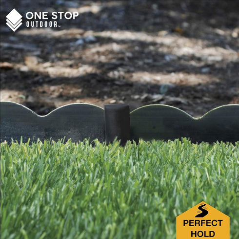 USA MADE - Black (25-PACK) - 10" Inch Heavy Duty Plastic Landscape Edging Stakes, Anchoring Spikes for Edging