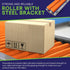 2 Pack Polyurethane Coated Roller with Bracket - Durable Conveyor Rollers for Smooth Material Handling - 1.5" Diameter,