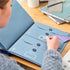 Savor Family Emergency Binder, Custom Dyed Cloth Bound Expanding File Folder for Important Papers and Documents