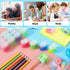 Teling 144 Pcs Dual Holes Manual Pencil Sharpeners, Colorful Handheld Pencil Sharpener with Lid for School and Office