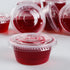Golden Apple Clear Plastic Jello Shot Souffle Cups, 3.25oz, 100sets with Lids