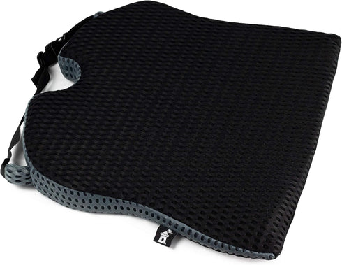 Tailbone Castle Knight Wedge Memory Foam Seat Cushion for and Back Pain Relief - Coccyx Cutout Seat Pillow for Office