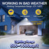 IP67 6500K Solar Street Lights Outdoor, Waterproof, with Motion Sensor, Remote, and Auto Dusk to Dawn | Bright LED