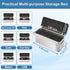 Upgraded Metal Magnetic Key Holder for Car, Waterproof Magnetic Key Box, Hide a Key Outside, Silver
