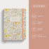 Rileys & Co Lined Journal Notebook for Work and School, Compact 8 x 6 Inches, 240 Pages, Hardcover Journal for