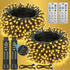 Rechargeable Battery Operated String Lights, 2-Pack Total 66ft 200LED Rechargeable String Light