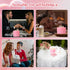 6'' 6'' 3 Retisee Valentine's Day Pink Extra Large Flameless Candles x LED Battery Operated Real Wax Wicks Flickering
