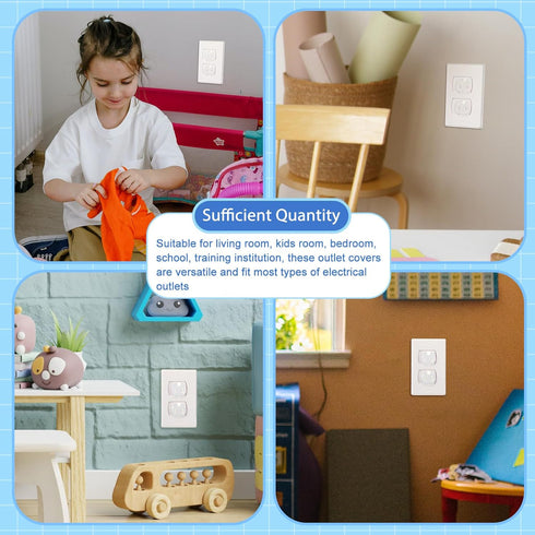 120 Thyle Pcs Outlet Covers Bulk Child Baby Proofing Plug for Electrical Outlets Covers Easy Install Socket Sturdy Safe