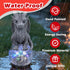 Dragon Garden Statue with Solar Crackle Glass Ball - Gothic Outdoor Decor for Patio & Yard - Mystical Dragon Guardian