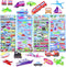 SHANGRLA Transportation Puffy Stickers Play Set for Kids ToddlersReusable 3D Vehicle Sticker