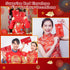 Silk Wedding Red Envelopes 12 Pcs for Lucky Money, Chinese New Year Red Packets for 2024 Spring Festival