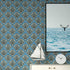 Y9832 Damask Peel and Stick Wallpaper 17.7" x 9.8ft Light Blue Removable Contact Paper Self-Adhesive Damask Furniture Paper Drawer Shelf Liner Vinyl Film by JZHOME