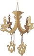 Gold Glitter Chandelier (Cardboard) Wedding and Party Decor
