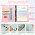 Axolotl Money Saving Challenge Binder, 100 Envelopes, A5 Budget Planner with Cash Envelopes, Laser Silver