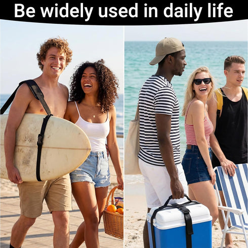 3 Pack Set, Backpacking Adjustable Beach Chair Carry Strap Shoulder Straps for Folding Chairs, Box Carrying Strap