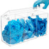 3 SEANADO Clear Acrylic Glove Holder Dispenser with Lid, Compartments Hygiene Station Storage Box for Beard Nets