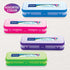 BAZIC Plastic Pencil Case 8" Double Deck Utility Storage Box, Bright Color, Multi Purpose Organizer, 4-Pack by BAZIC Products