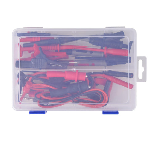Test Leads Set, 22 in 1 Multimeter Test Leads with Electrical Alligator Clips, Soft Silicone Test Leads Probes