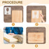 5mm Wine Glass Router Templates, Acrylic Router Inlay Template for Woodworking, Thick Decorative Template (Wine Glass)