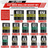 KIRXST 13-Piece 3/8" Set, 7-19mm, Set 6 Set Drive Shallow Impact Socket Semi-Deep Sockets, CR-V, Socket for Automotive