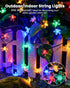 60 Brightown LED Flower Solar String Lights Outdoor Waterproof Fairy Lights for Garden Yard Fence Patio Christmas Tree