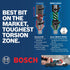 BOSCH CCSDDV08 8-Piece Assorted Set Impact Tough Black Oxide Drill Bits