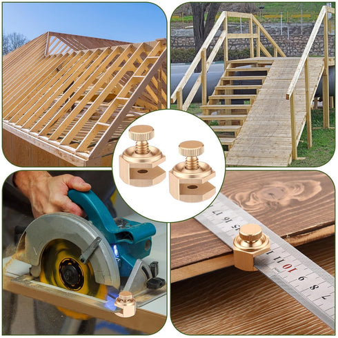 4 Pack Set Stair/Square Gauge for Framing Square, Stair Stringer Layout Tool for Circular Saw, Carpentry Squares