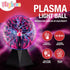 7 Inch Bulb Playbees Red Plasma Ball - - Tesla Coil Static Electricity in a Vacuum Pressurized Glass Globe, Nebula