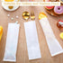 200 Pcs Kraft Paper Bags, Grease Resistant Silverware Sleeves for Utensils, Cookies, Bakery Treats
