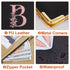 FIODAY Server Book, Alphabet Server Books for Waitress, Leather Waitress Book with Zipper Pocket Serving Book Server