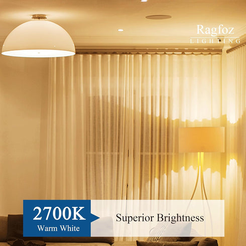 RAGFOZ G9 Bulb 120V 40W, 2 G9 Bulb Dimmable 2700K T4 12 Halogen Light pin Led Replacement, Warm White JCD Type