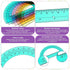 Zonon 12 Pieces Protractors Bulk, Plastic 180 Degrees 6 Inch Translucent for Geometry, Angle Measurement, School