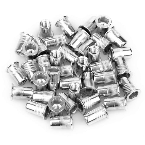 40Pcs 1/4”-20 Rivet Nuts, Stainless Steel Threaded Insert Nut 1/4-20UNC Nutsert Rivnuts
