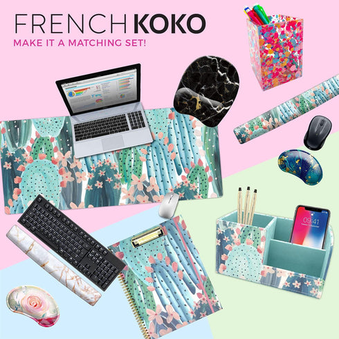 French Koko Large Mouse Pad, Desk Mat, Keyboard Pad, Desktop Home Office Decor, Cute Extended Laptop Protector