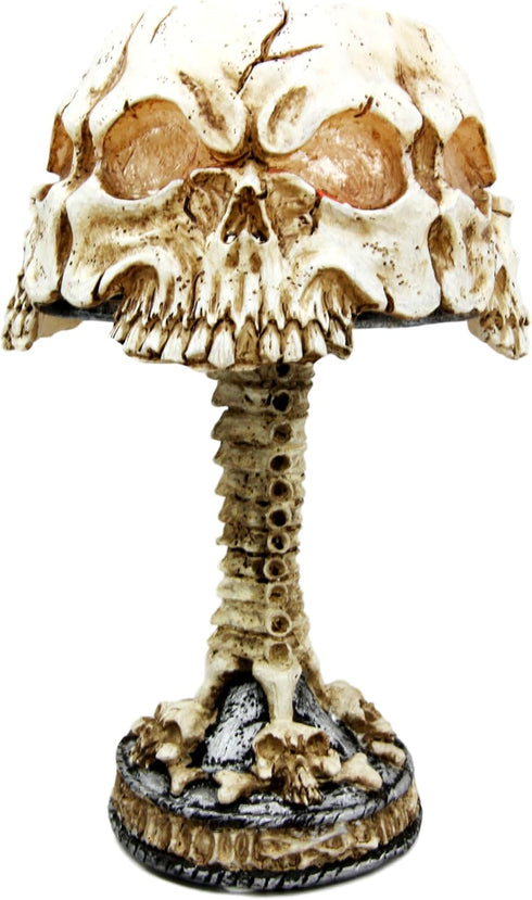 Color Changing LED Table Lamp - Day of The Dead Skull Faces Mini Figurine