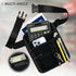 MELINON Restaurant Waiter Waist Money Pouch Bag, Serving Apron, Check Holder with Multiple Pockets, Adjustable Belt
