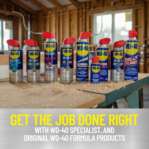 WD-40 Pack, 2 12oz 11oz (Pack 2) Multi-Use Product & Specialist Silicone Lubricant Combo Smart Straw Sprays Ways